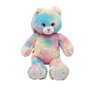 Build-A-Bear Rainbow Bunny Stuffed Animal Plush Toy 16"